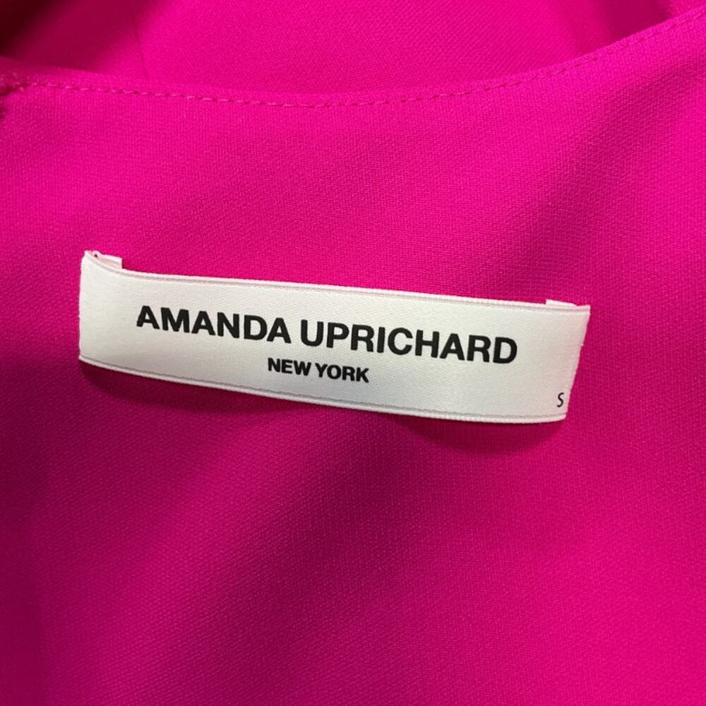Amanda Uprichard Sleek Hot Pink Puzzle Dress Size S - Picture 4 of 6